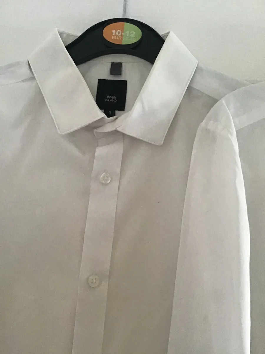 River Island White Mens Shirts Size S - Image 2