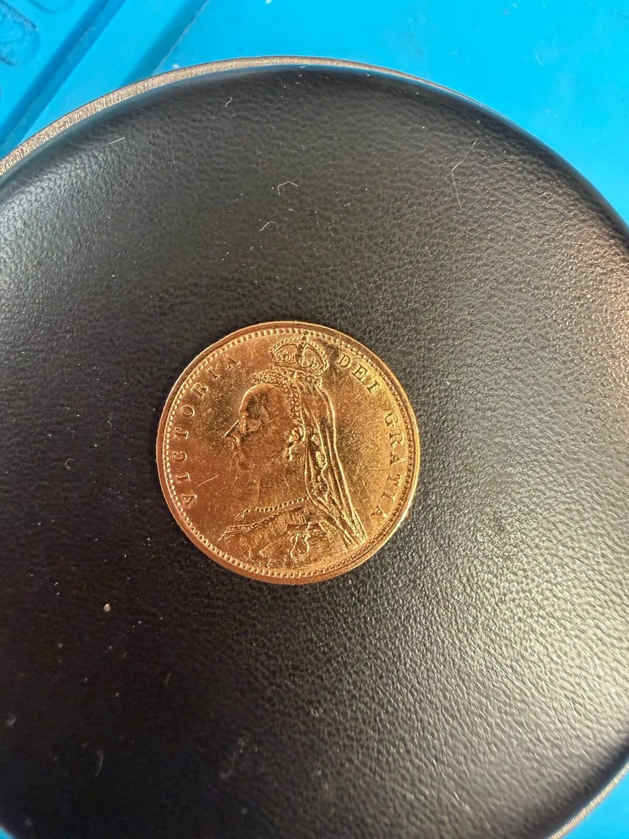 I/2 Sovereign shield back 1892 - Image 2
