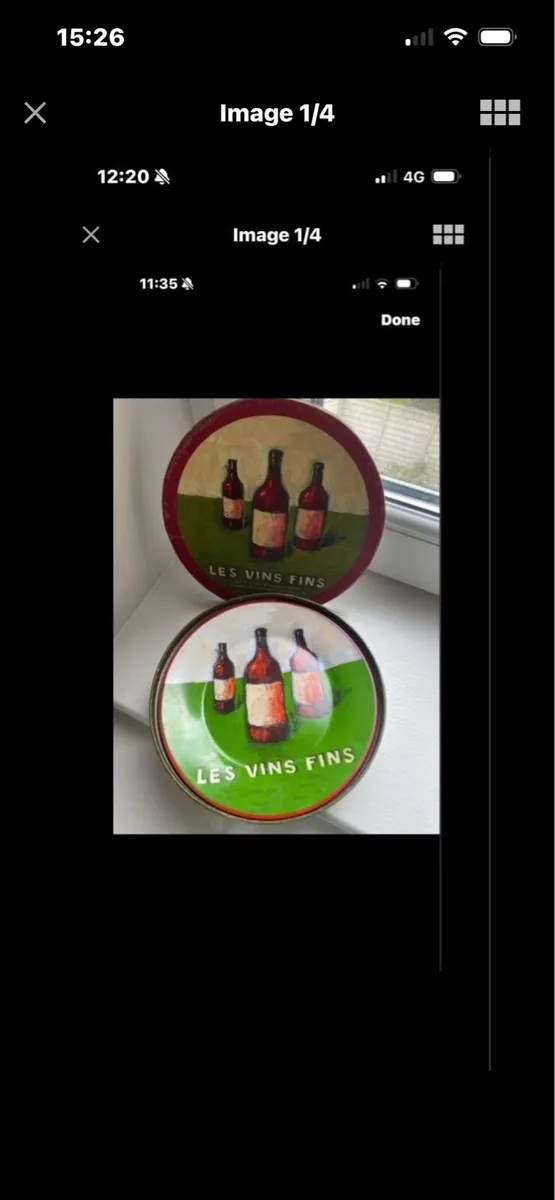 Cocktail Plates Set- Les Vins Fins - Image 1
