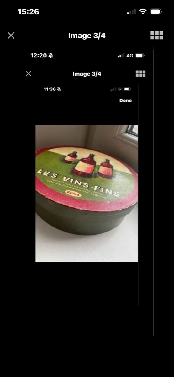 Cocktail Plates Set- Les Vins Fins - Image 3