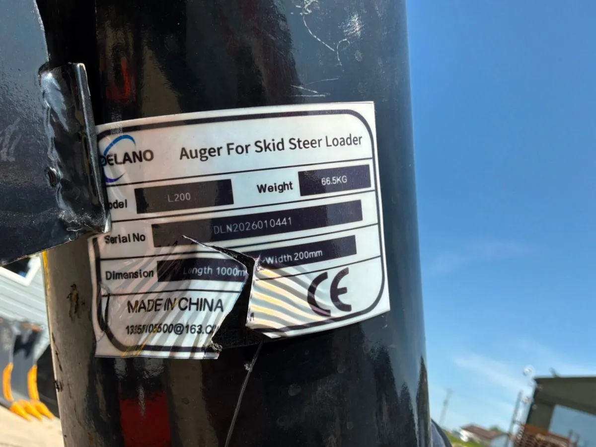 MINI SKID STEER GROUND DRILL AUGER........2095. - Image 4
