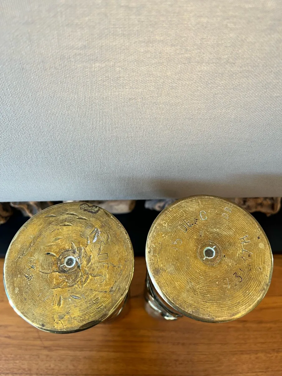 WW1 French Trench Art Vases - Image 4