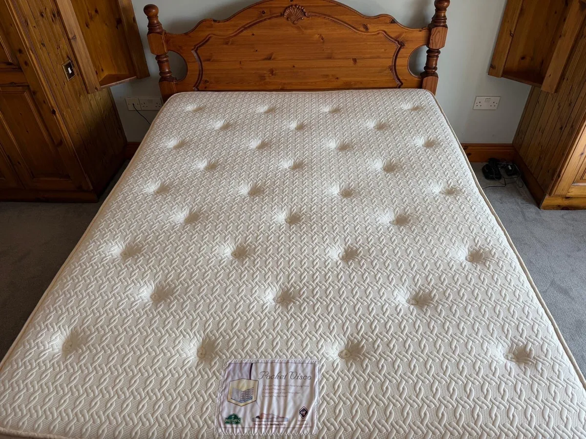 A 5ft Pine Bed Complete - Image 3