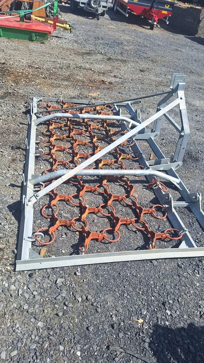 Jarmet 3 Metre Galvanised Drag Harrow - Image 1