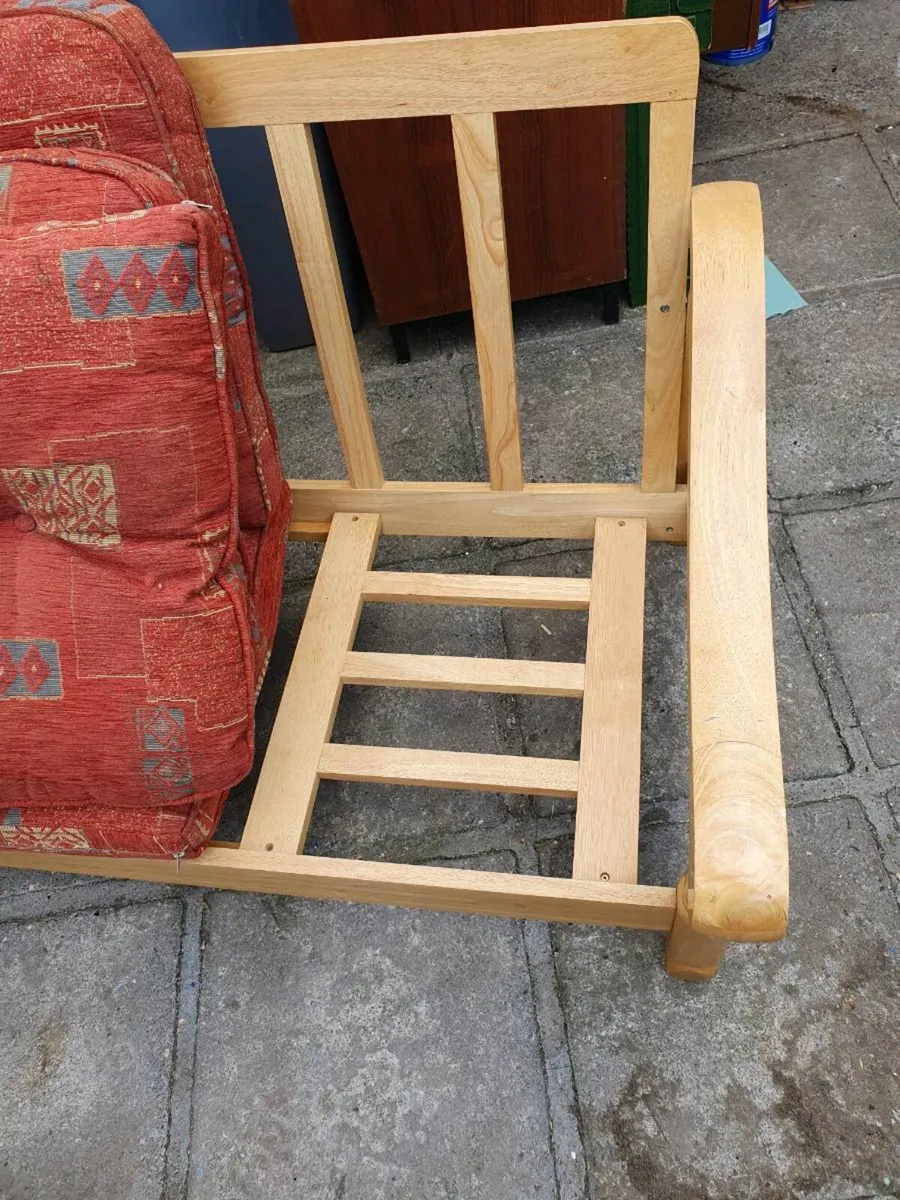 2 seater pine couch - Image 3