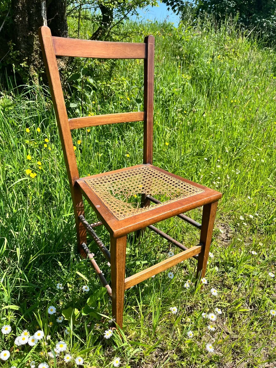 Edwardian Cane Seat Chair - Image 2