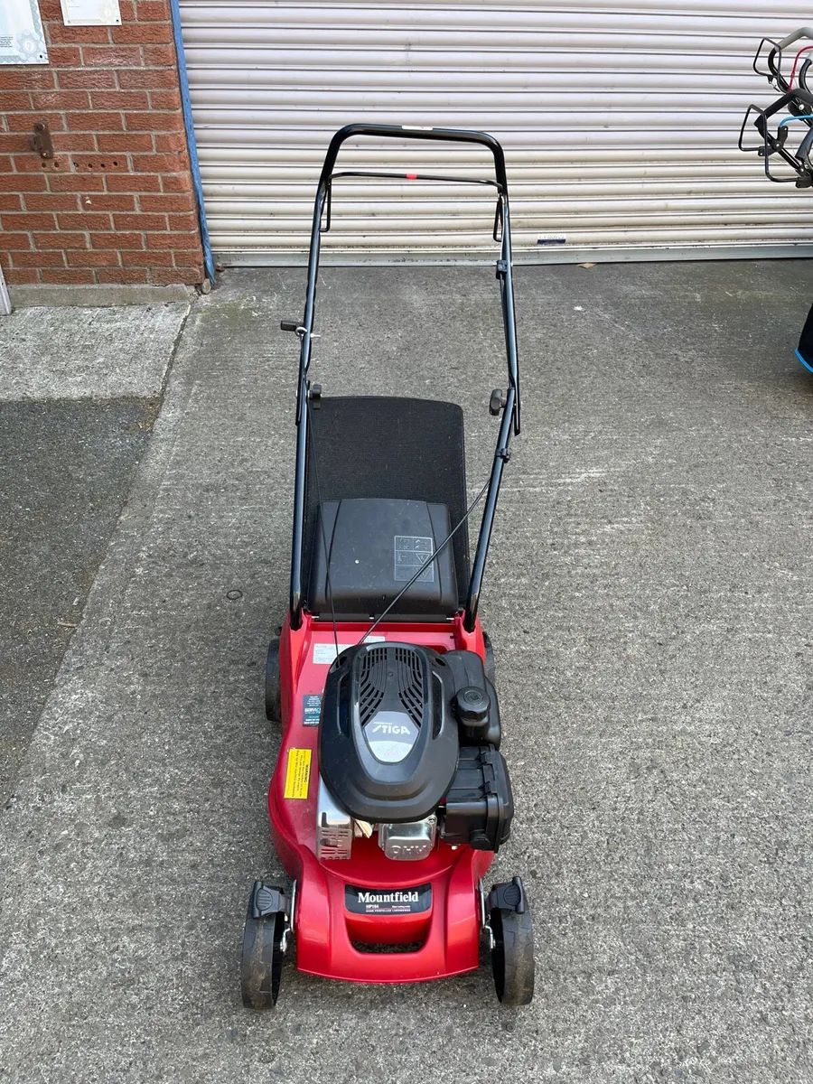 16” used Mountfield Petrol Push Stiga Lawnmower - Image 1