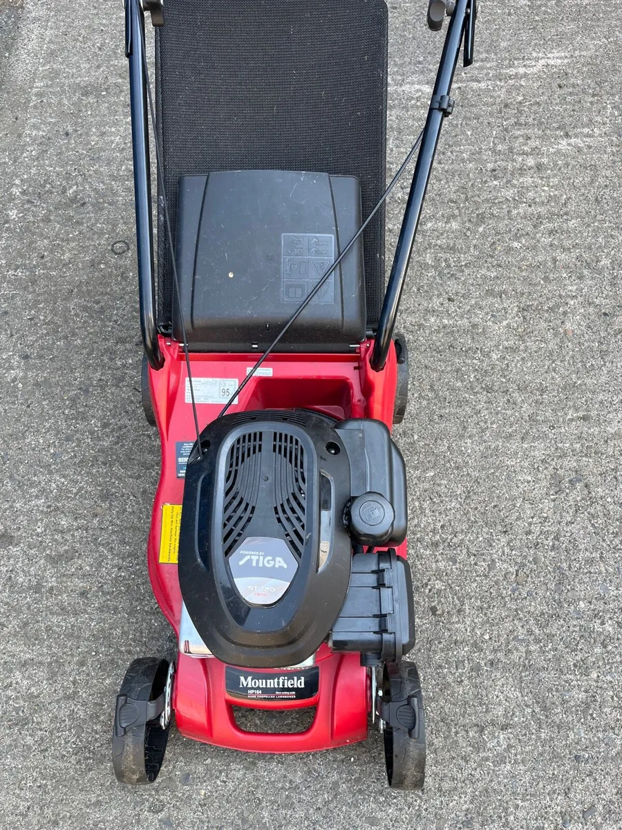 16” used Mountfield Petrol Push Stiga Lawnmower - Image 4