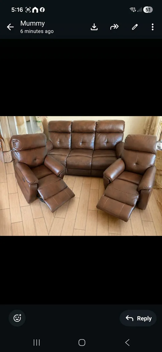 Sofa plus 2 armchairs - Image 1