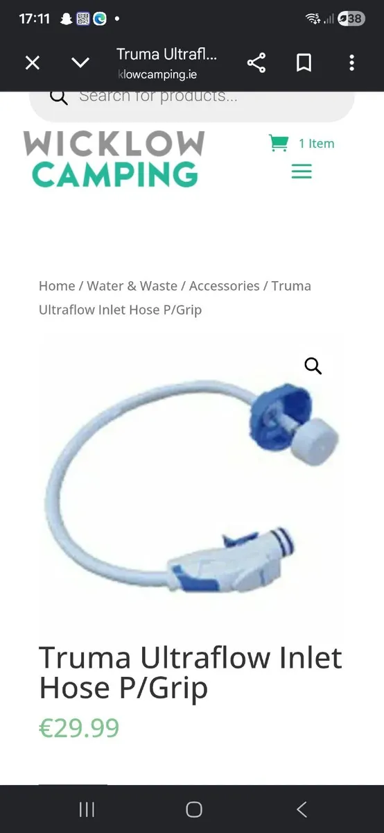 Truma ultraflow  inlet hose - Image 2