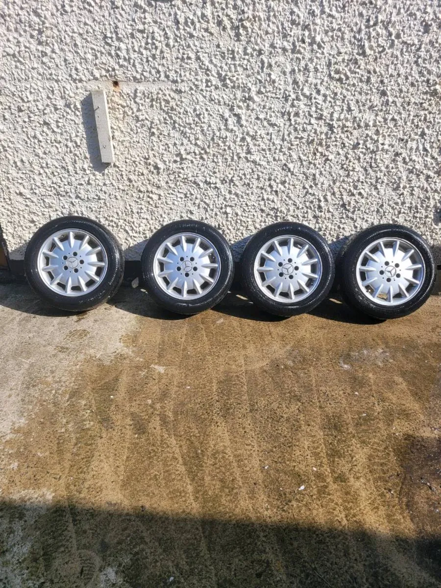 16-inch Mercedes-Benz OEM aluminum wheels - Image 1