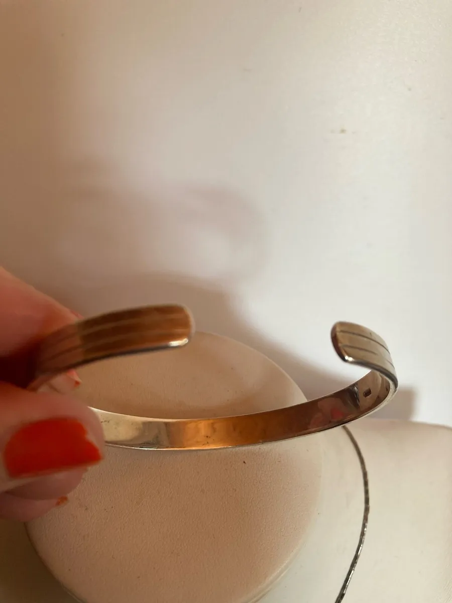 Sterling Silver cuff bangle - Image 3