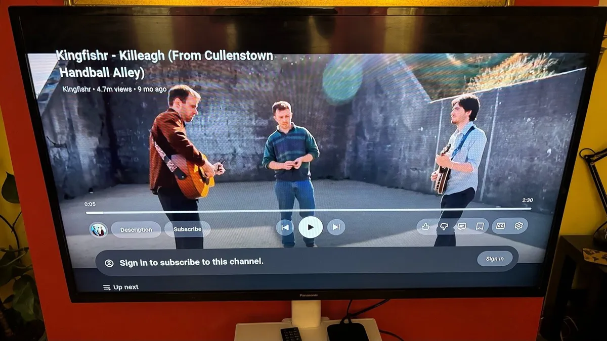 50” Panasonic TV and Apple TV box - Image 2