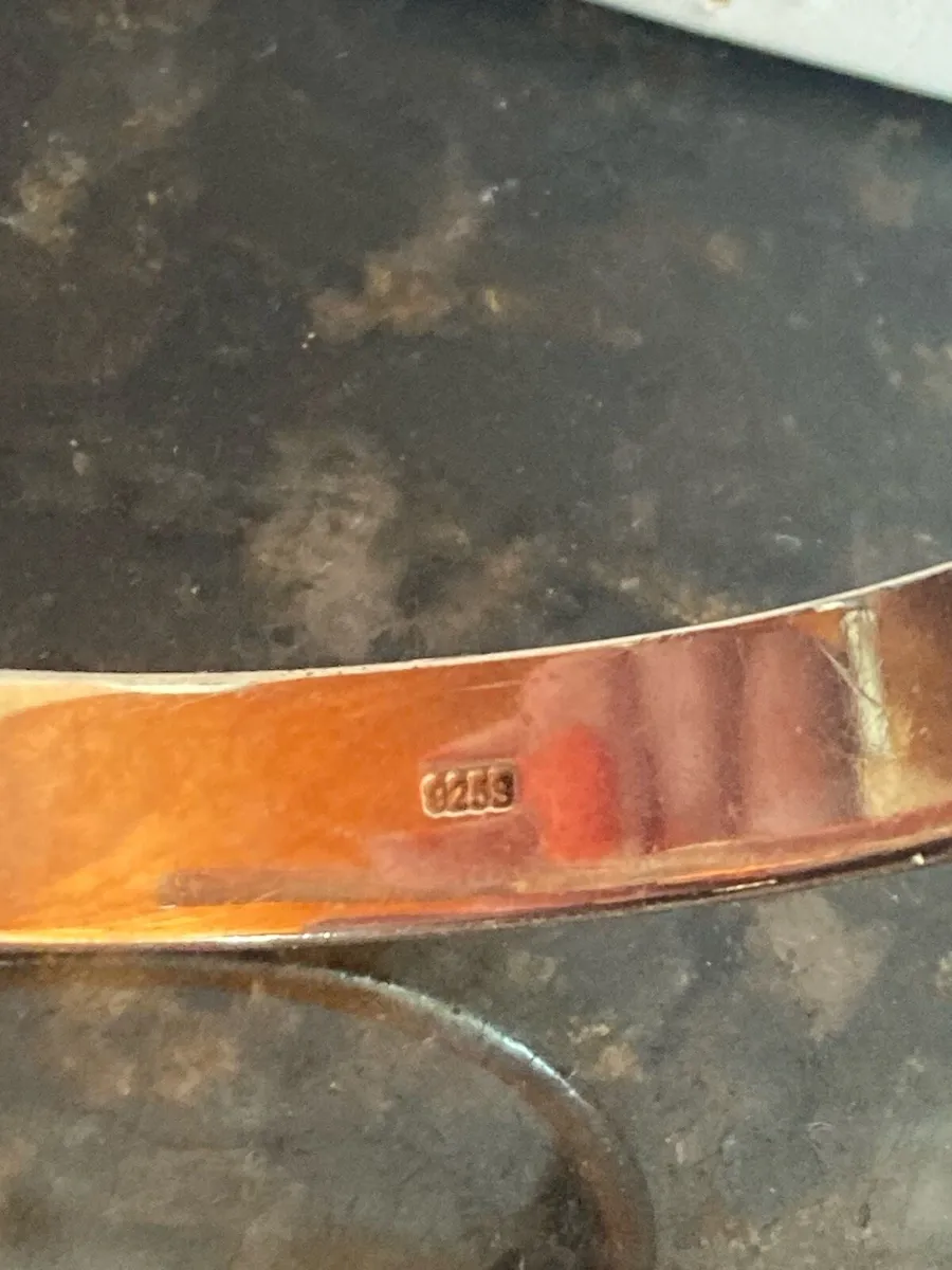 Sterling Silver cuff bangle - Image 4