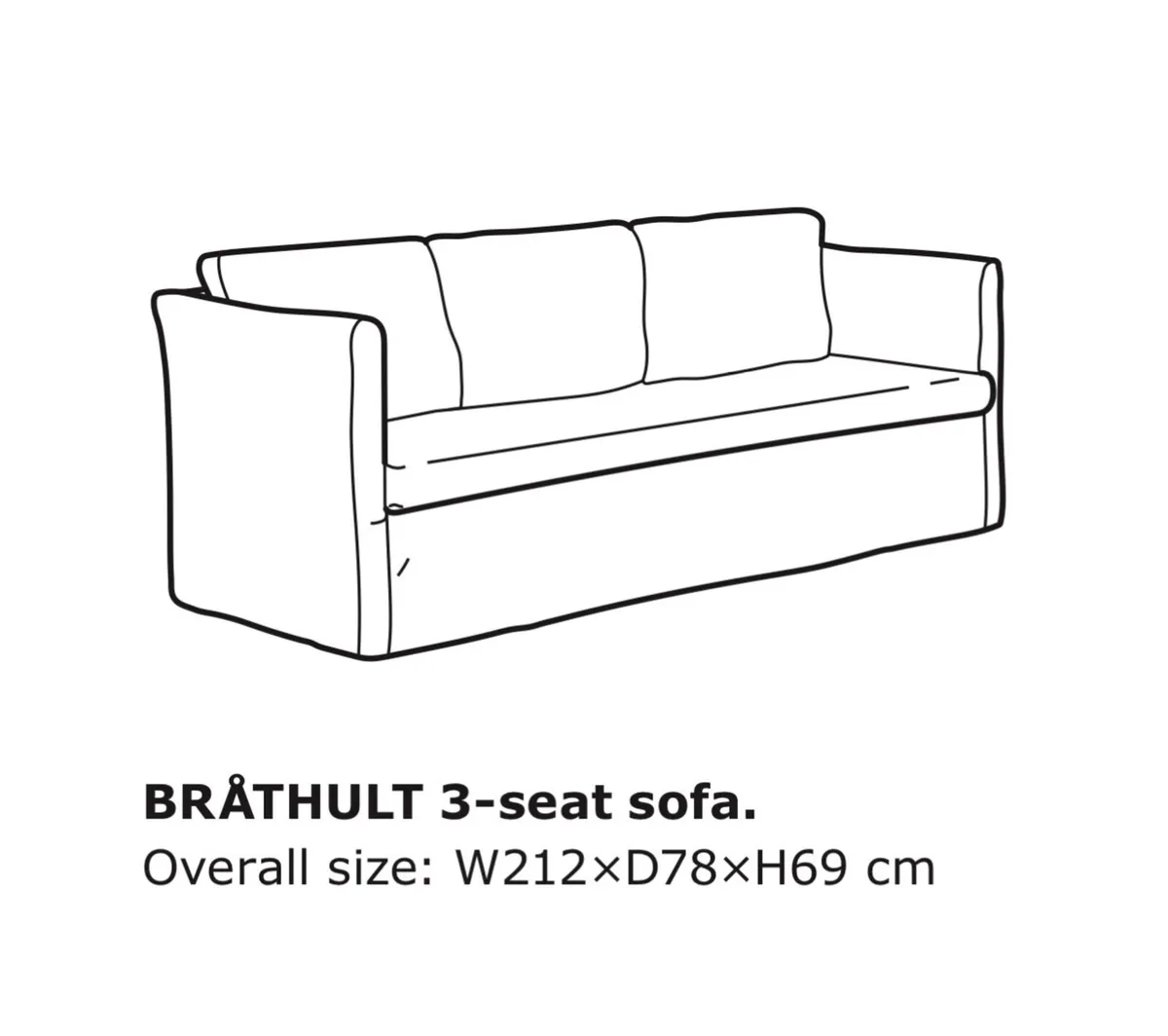 Ikea Brathult Sofa - Image 1