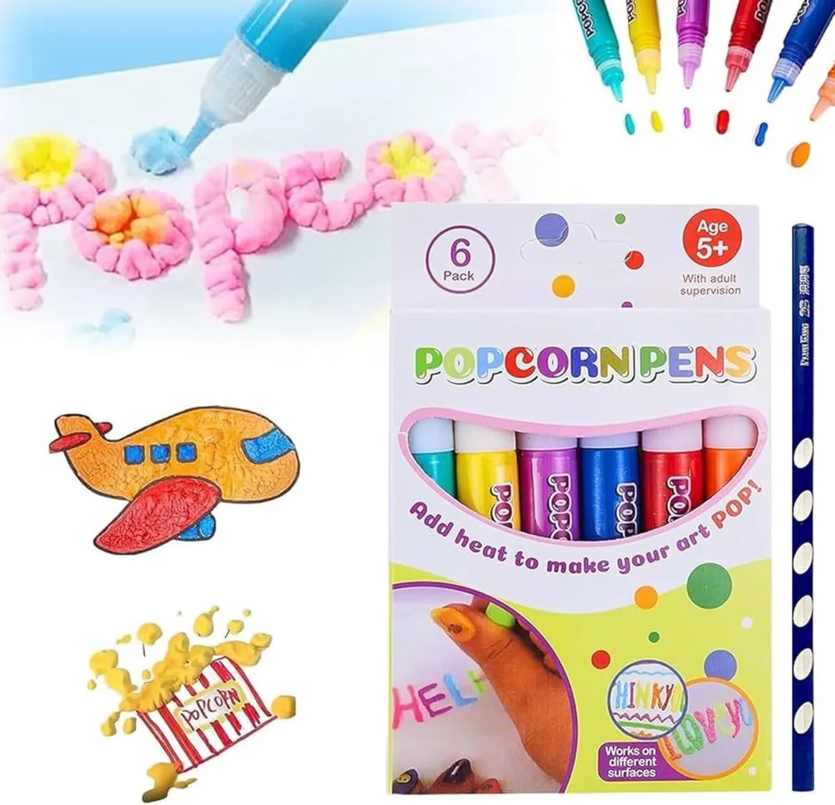 Sensory popcorn Squishy  markers - Image 1