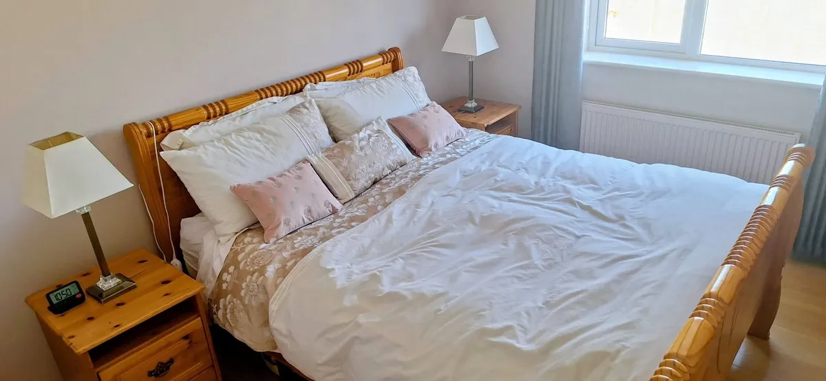 King Size Bed and Mattress - Image 4