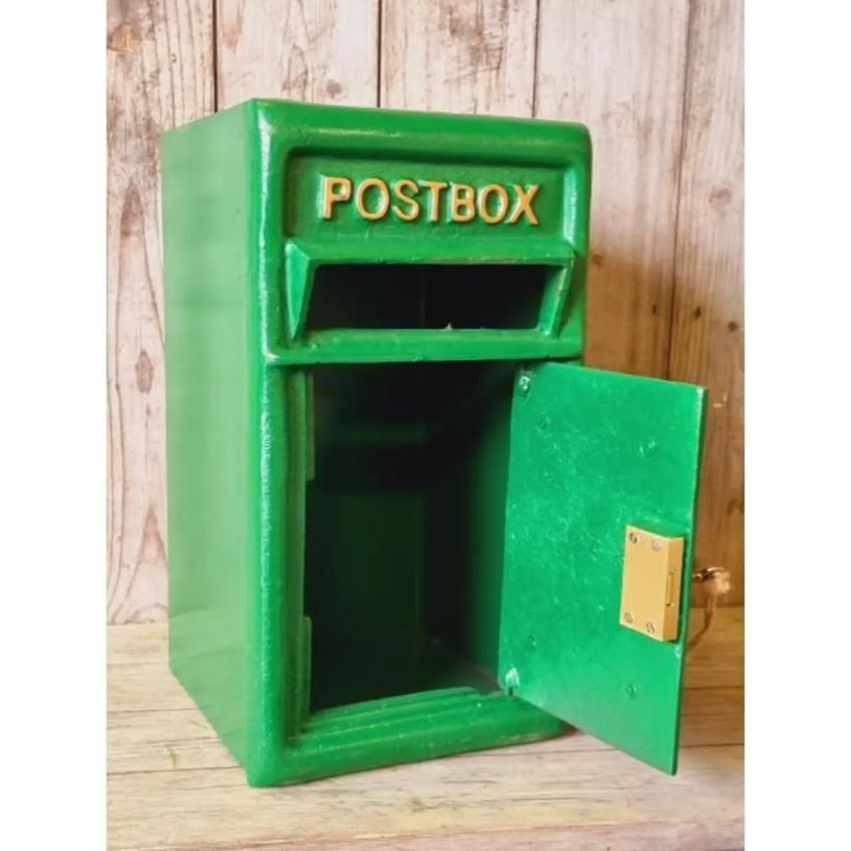 Post Box Small Cast Iron Green Insert H381 - Image 2