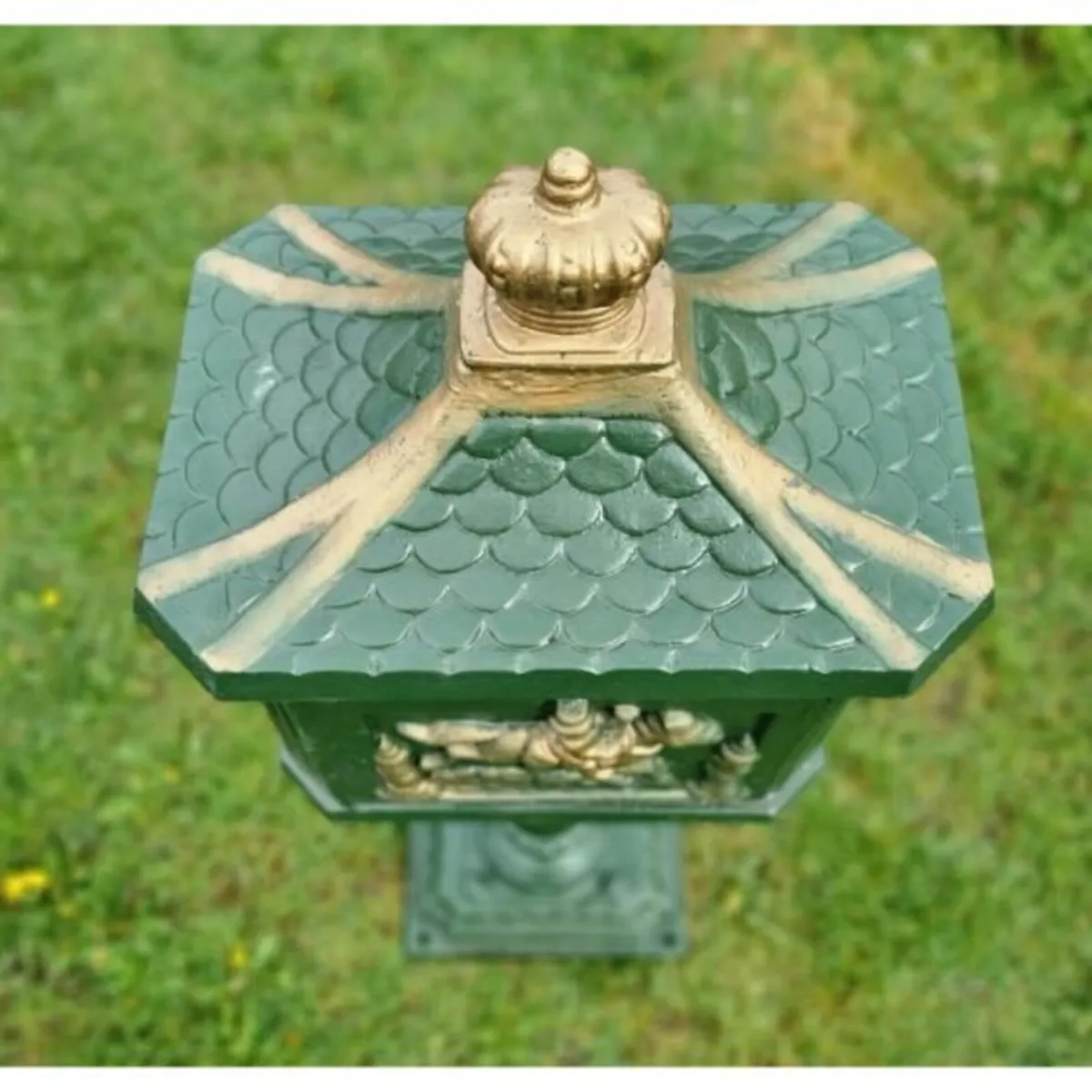 Cast Iron Freestanding Pole Post Box CH R 030 - Image 4