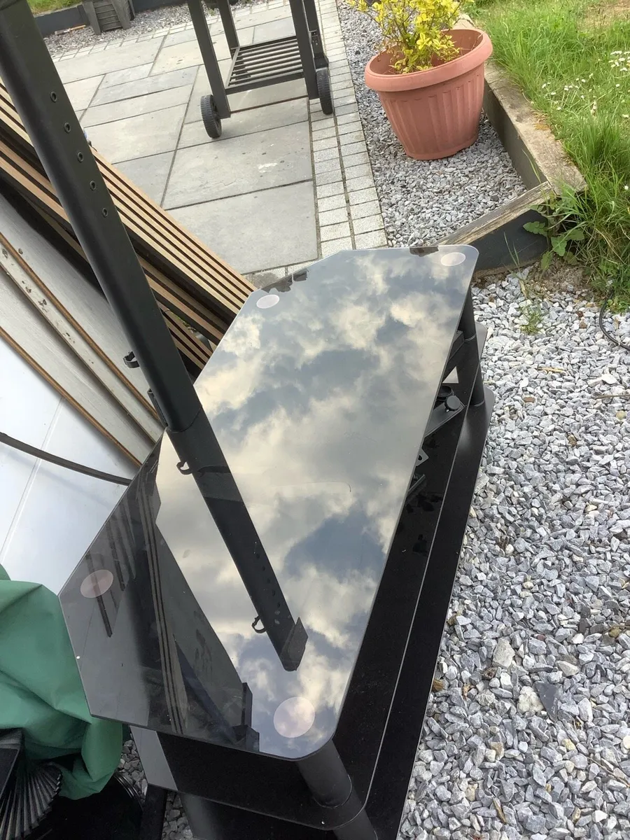 Television glass stand