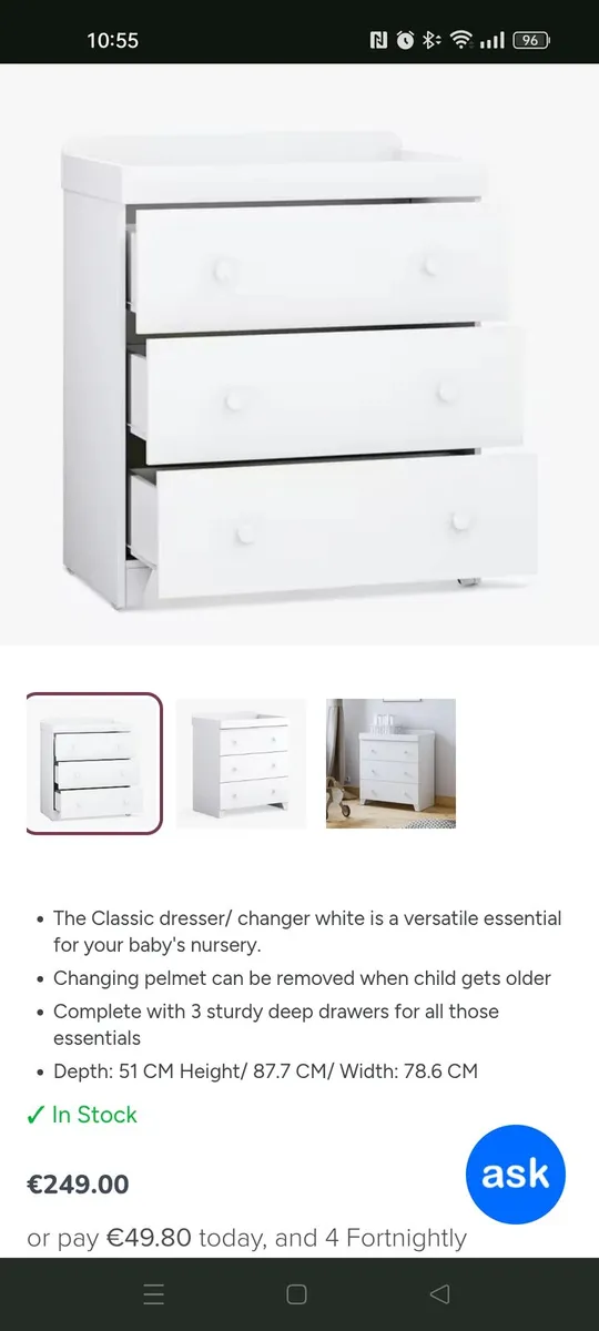 Little Acorns Dresser Changer (€250 new) - Image 3