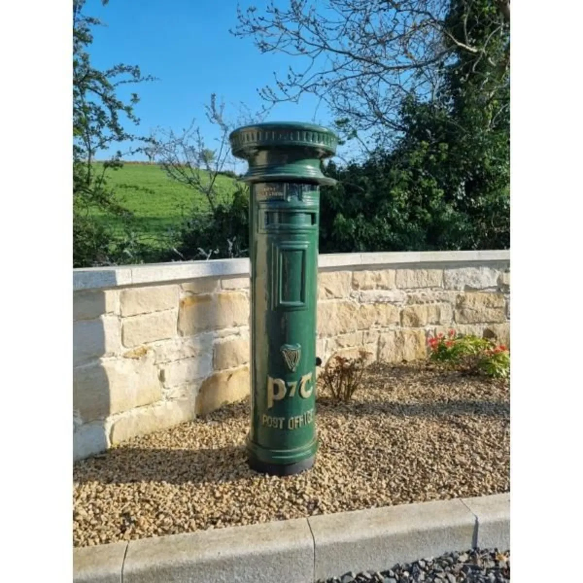 Tall Cast Iron Post Box CH-R1789B - Image 2