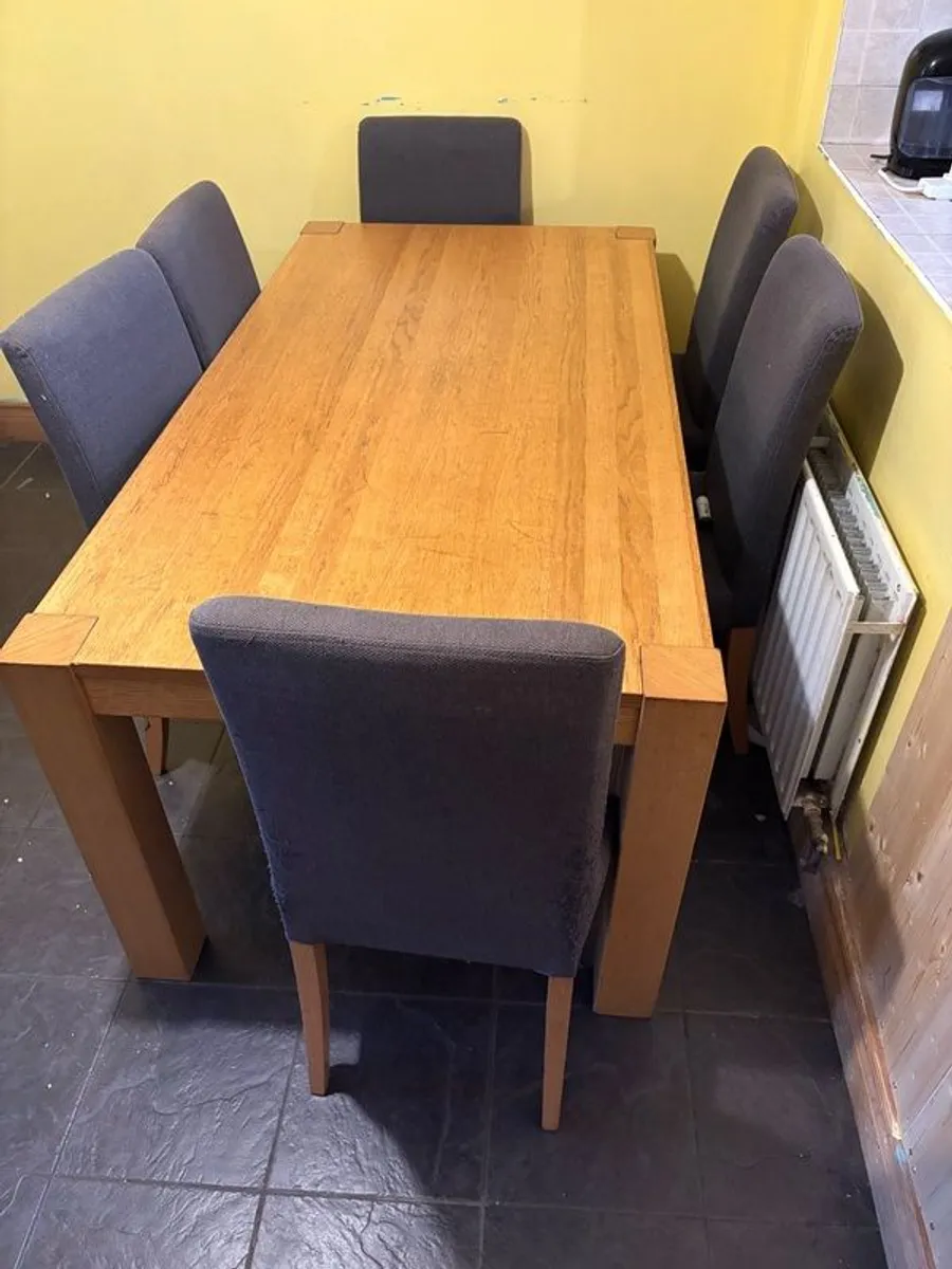dining table 6 chairs - Image 1