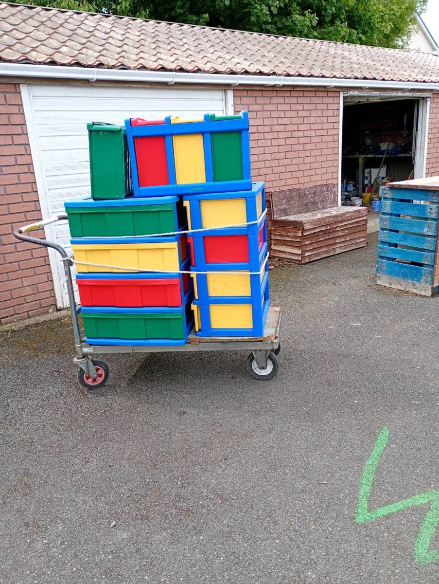 Plastic Storage Boxes and shelf - Image 4