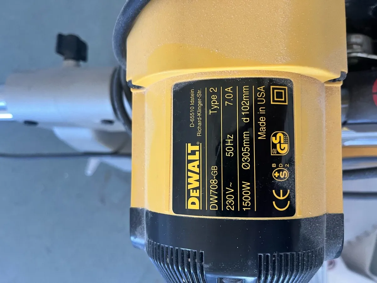 Dewalt chop saw - Dw708-gb - Image 2