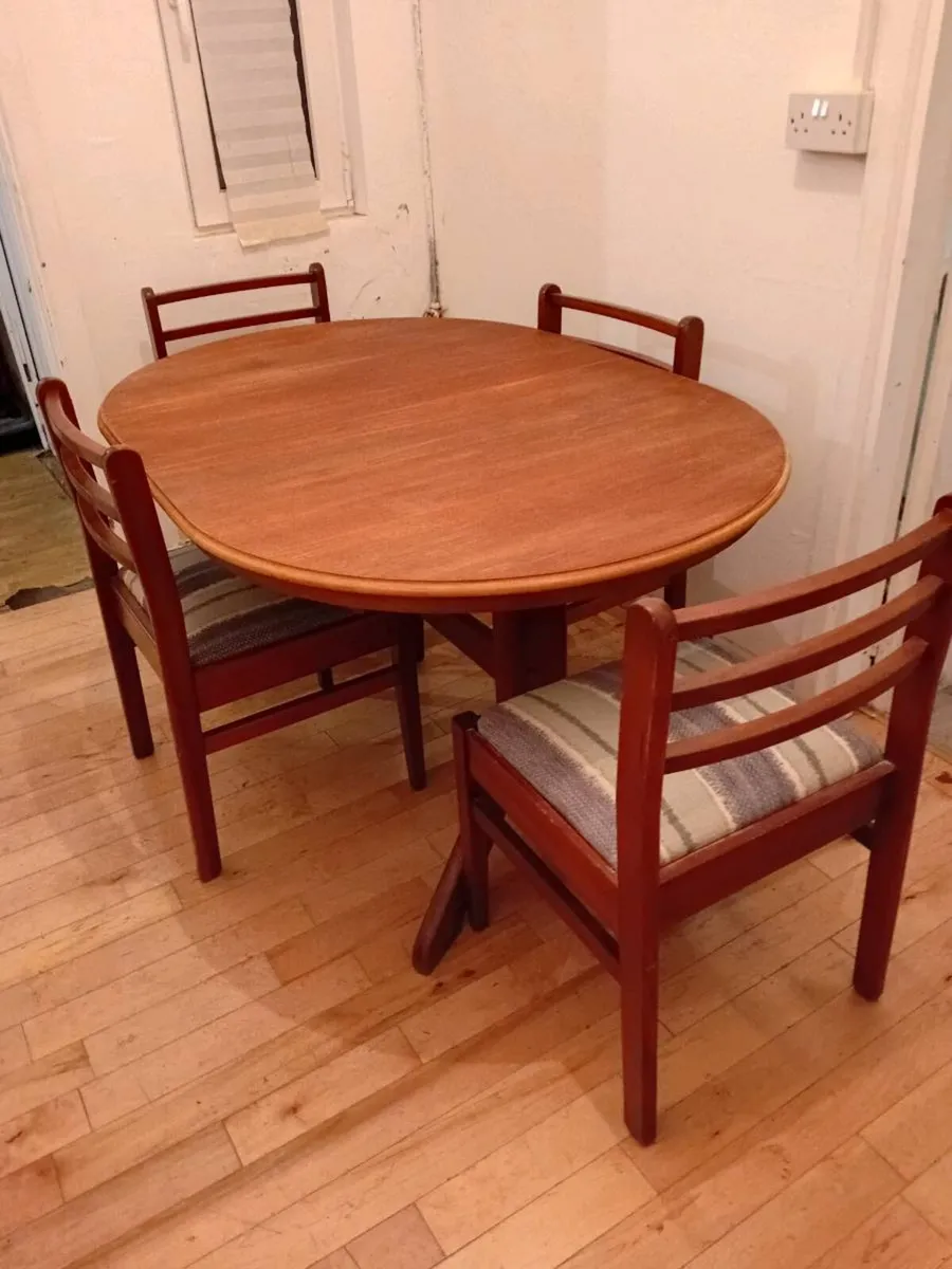 mid century teak dining set - Image 2