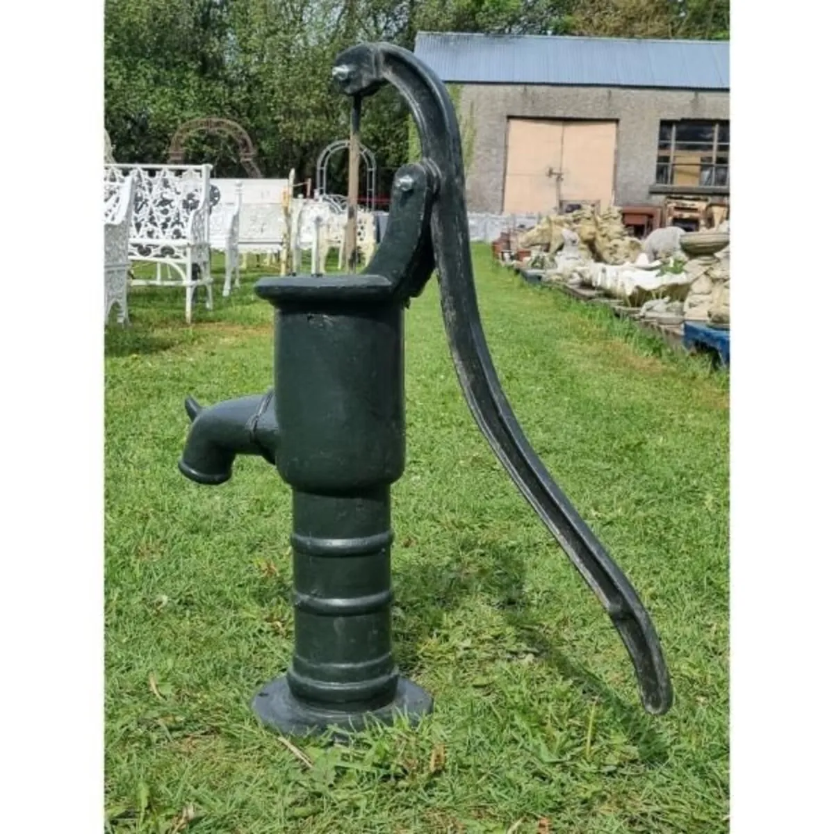 Cast Iron Pump Small Dark Green CH R 063 - Image 2