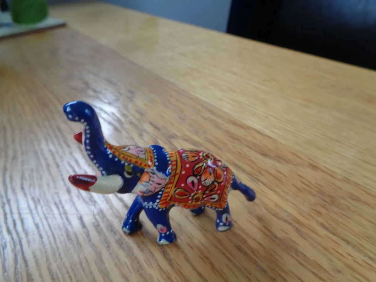 Hand Painted Elephant for Sale - Image 3