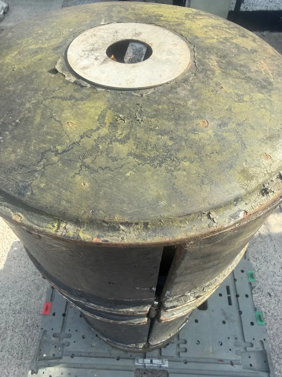Vintage metal litter bin - Image 2