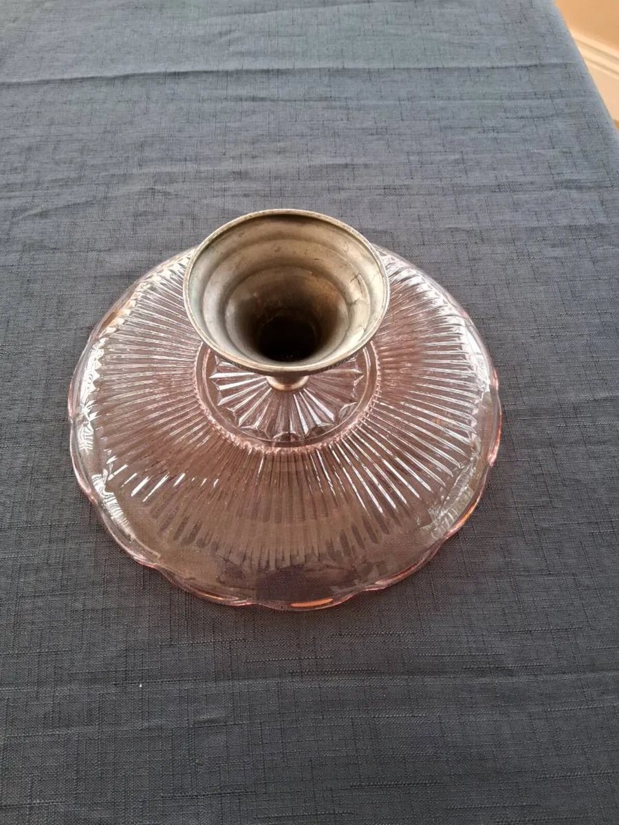 Pink Glass Colour Cake Stand - Image 4