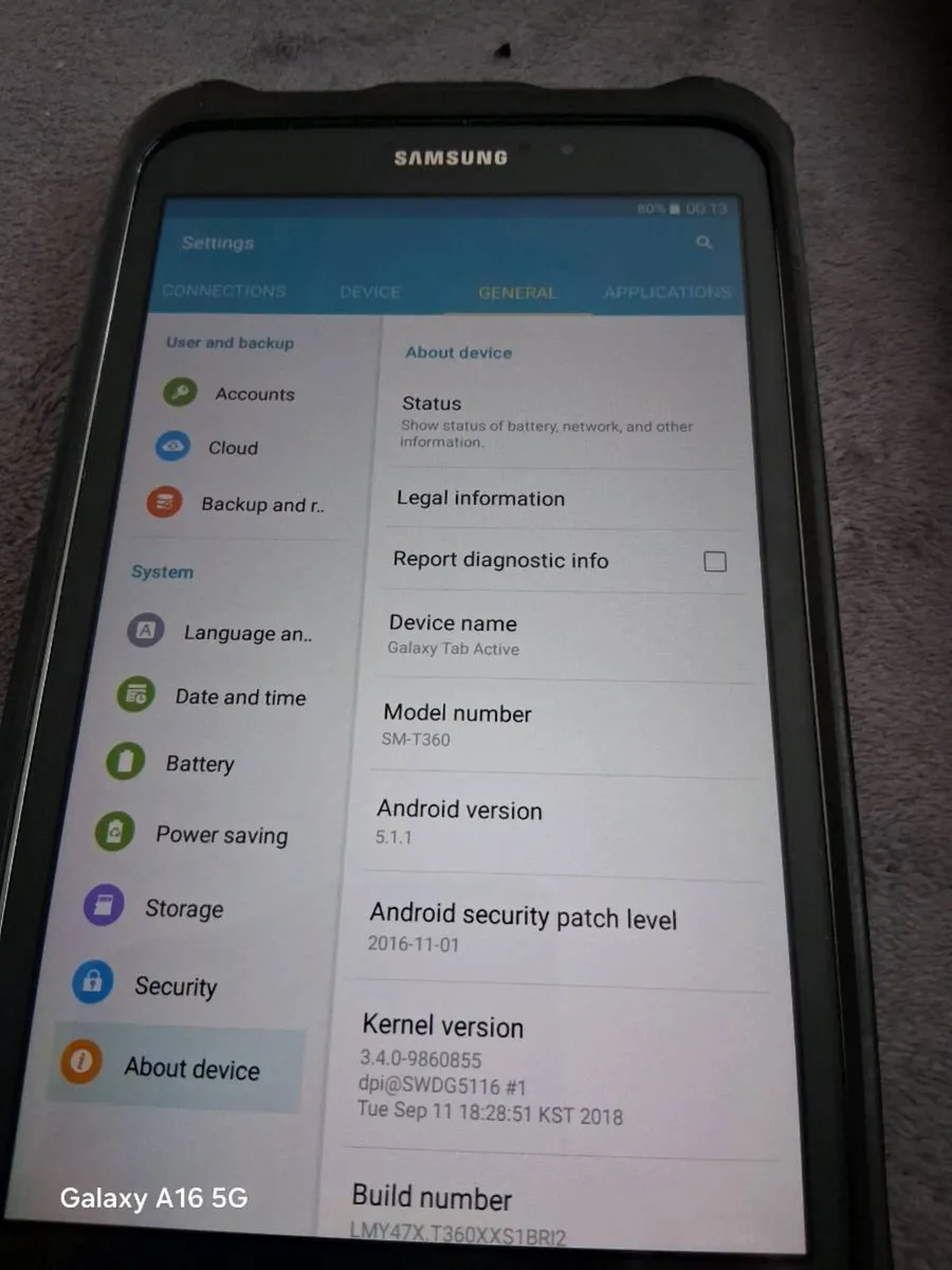 Samsung galaxy tap active sm t360 - Image 1