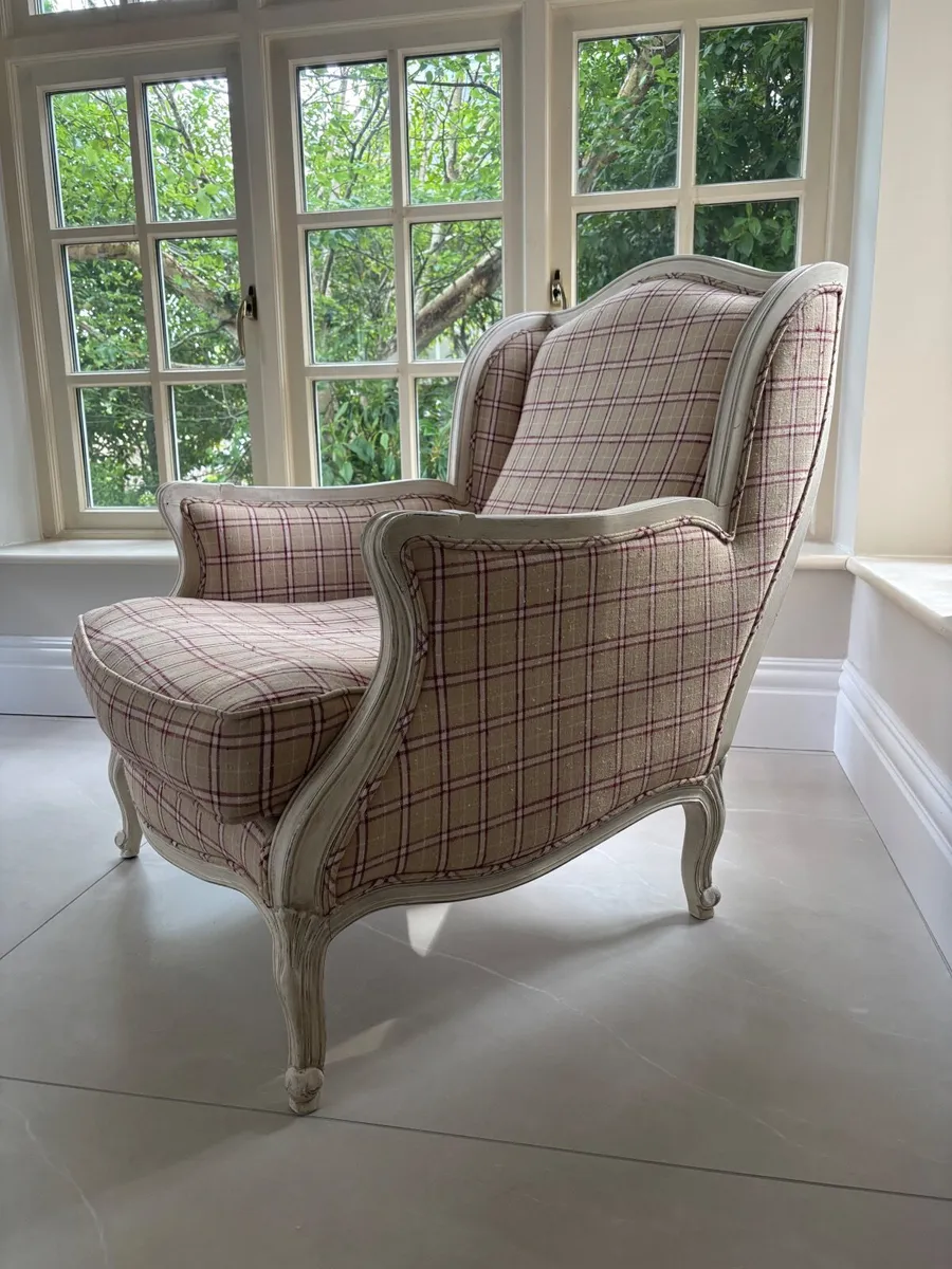 Beautiful French-style wingback armchair - Image 1