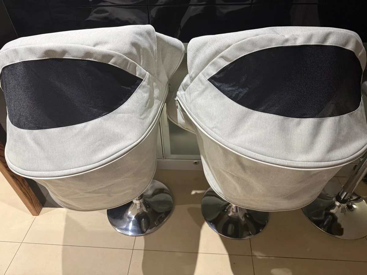 Bugaboo Donkey 5 cream/grey melange hood canopies - Image 3