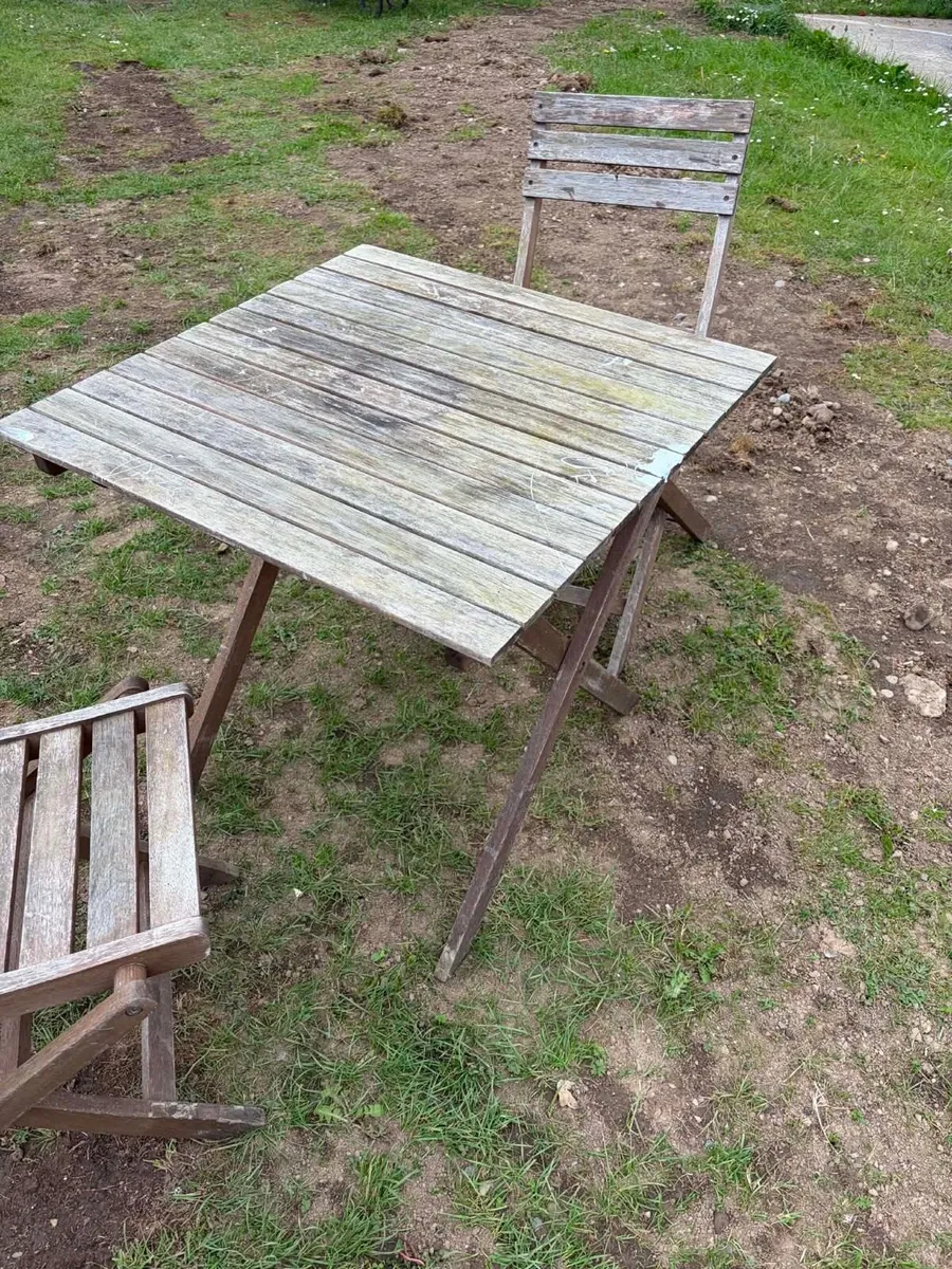 1 table + 4 chairs garden - Image 2