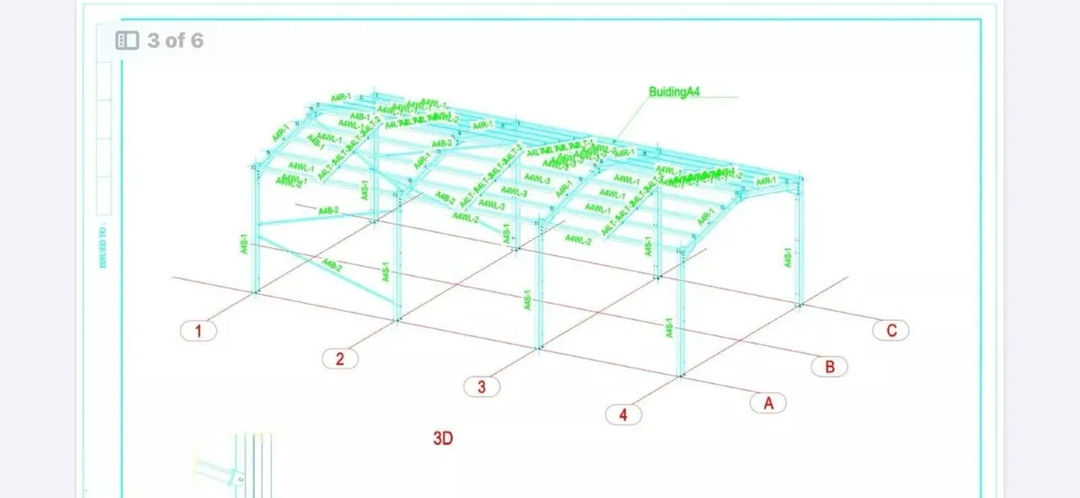 Unused 60' x 30' x 16' Fully Galvanised Steel Port - Image 4