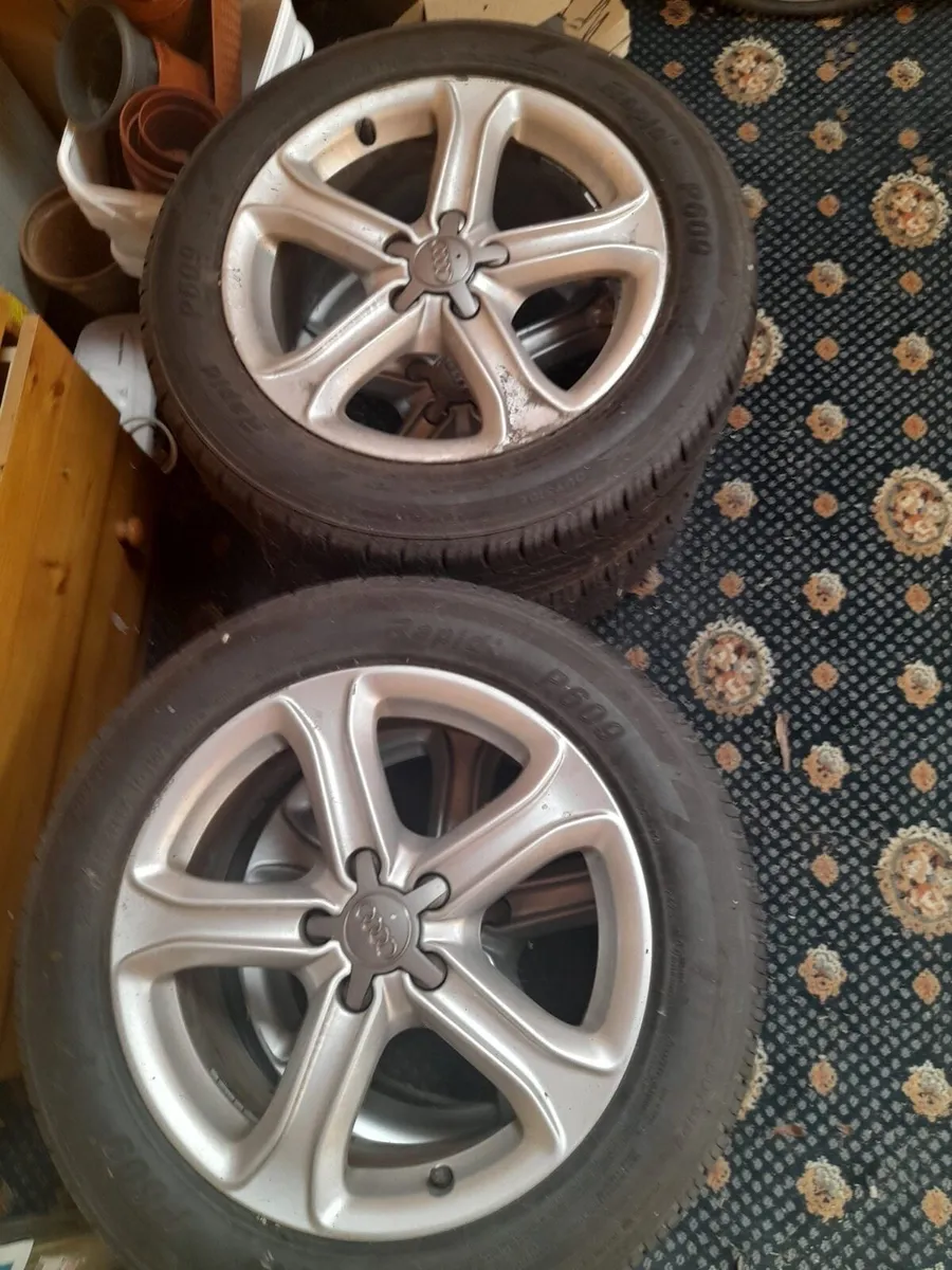 Audi rims and new tyres - Image 1