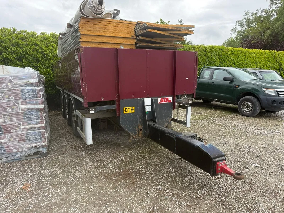 SDC Tri-Axle Brick Trailer with Aluminium Drop Sid - Image 3