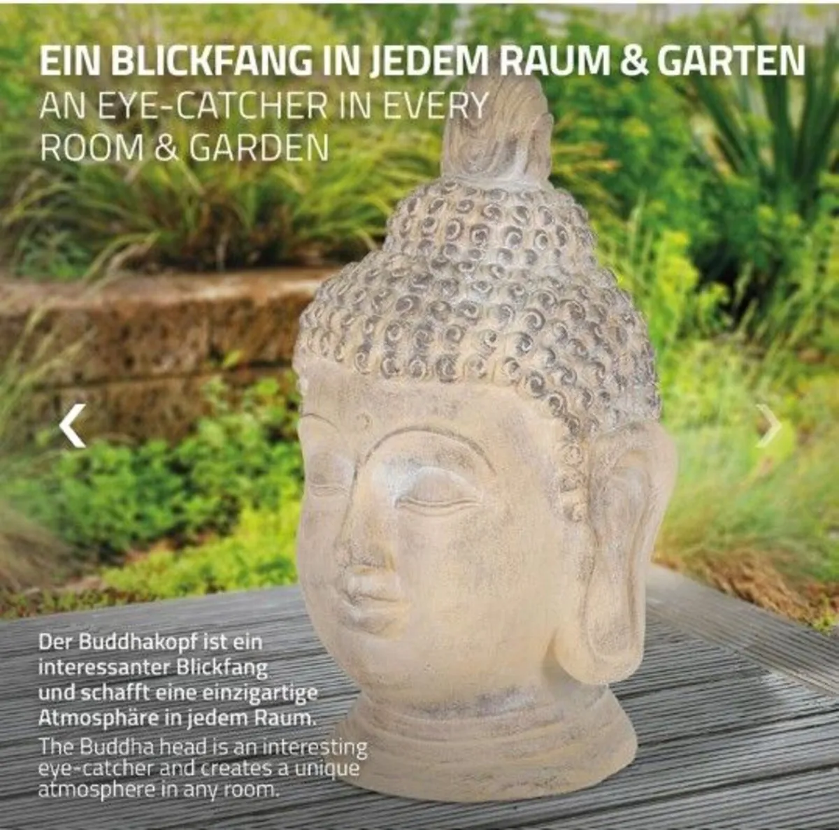 Large Buddha Head Statue 78cm - Image 3