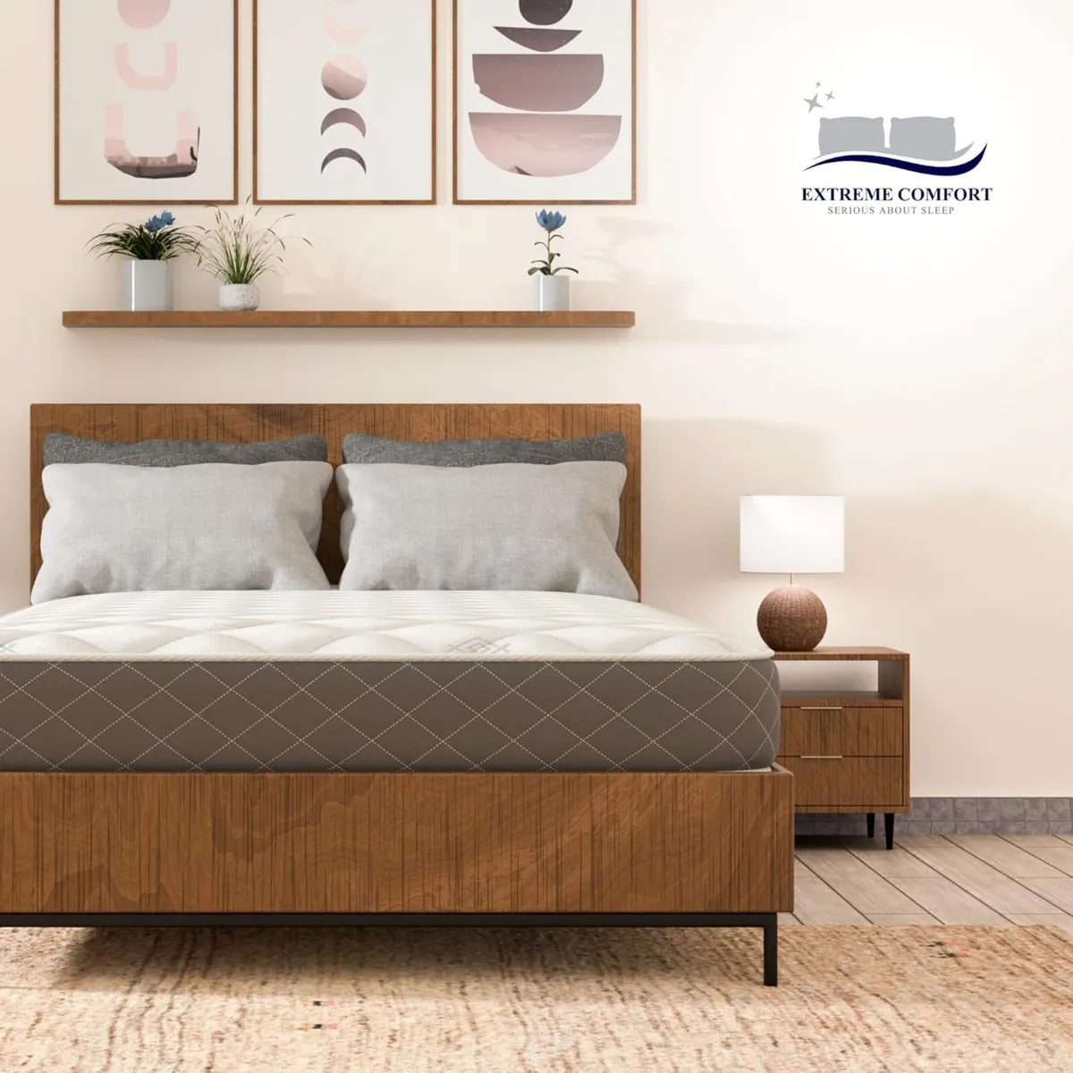 Cooltouch Diamond Essential Grey Double Mattress - Image 2