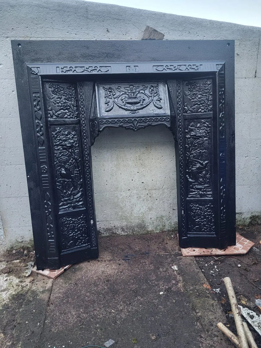 Cast iron fireplace