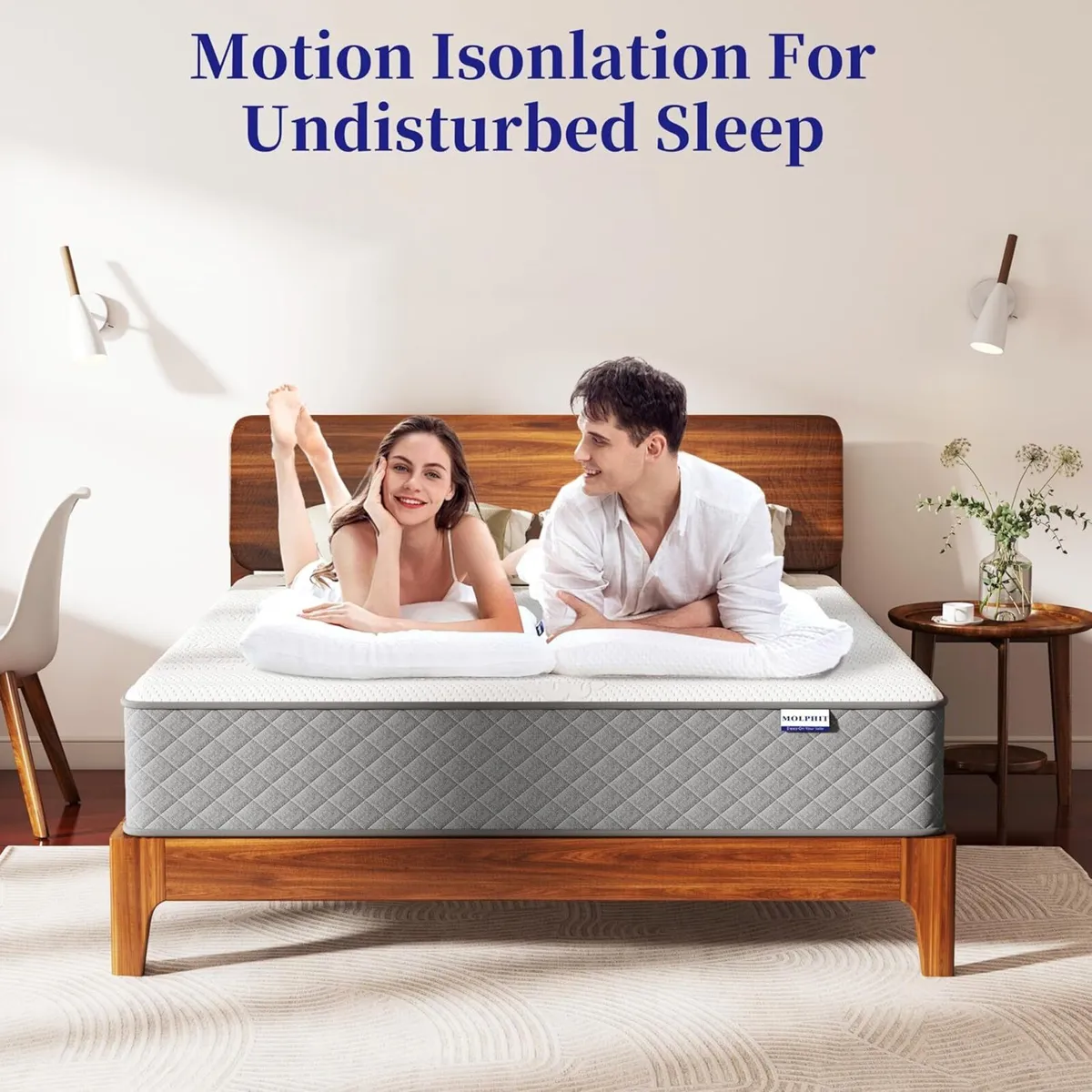 10 Inch Double Mattress 7-Zone Hybrid Bed - Image 2