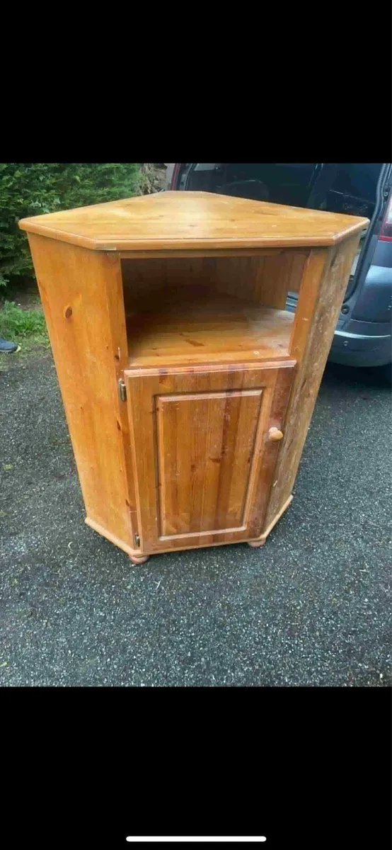Pine corner unit or cabinet - Image 1