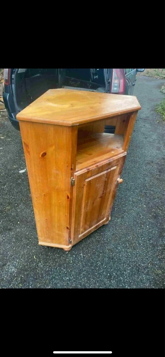 Pine corner unit or cabinet - Image 2