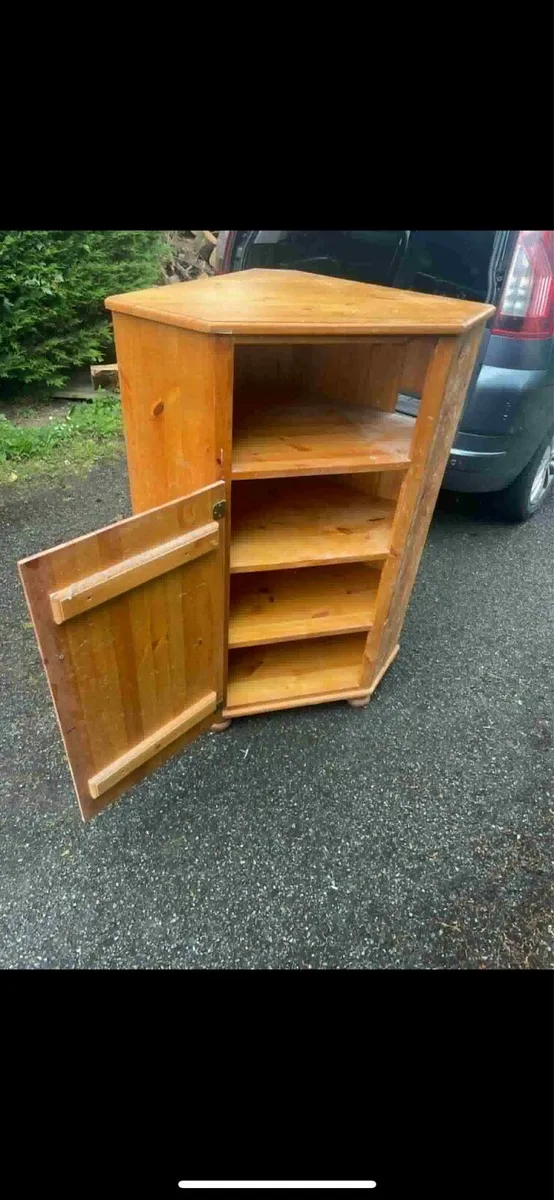 Pine corner unit or cabinet - Image 4