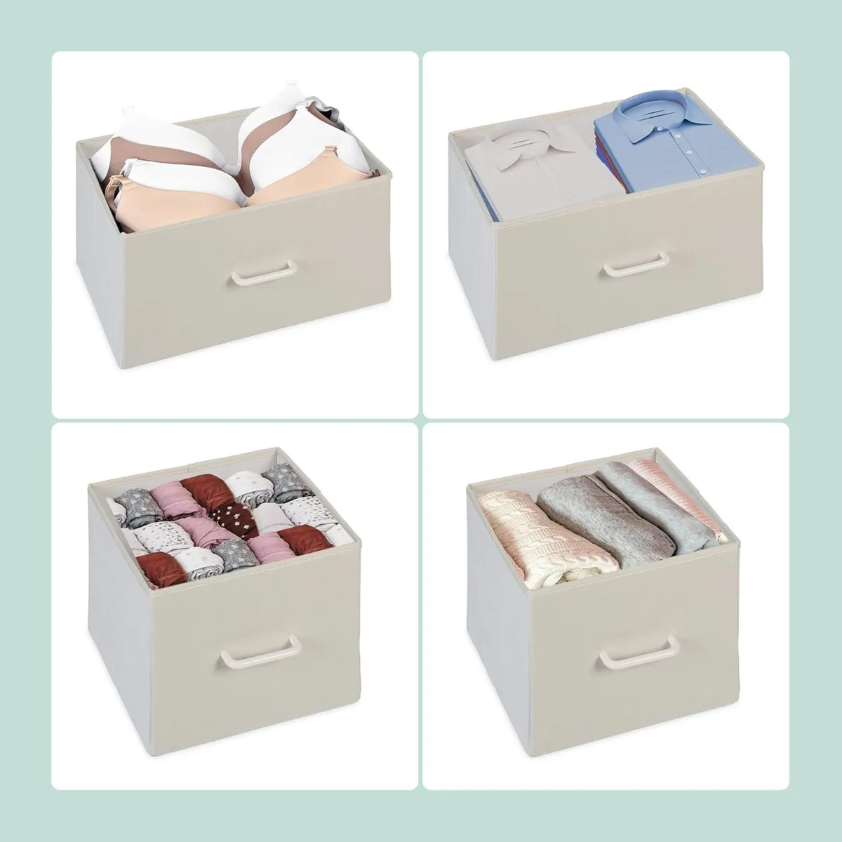 Chest of Drawers HWD: 85 x 100 30.5 cm 7 Fabric - Image 4