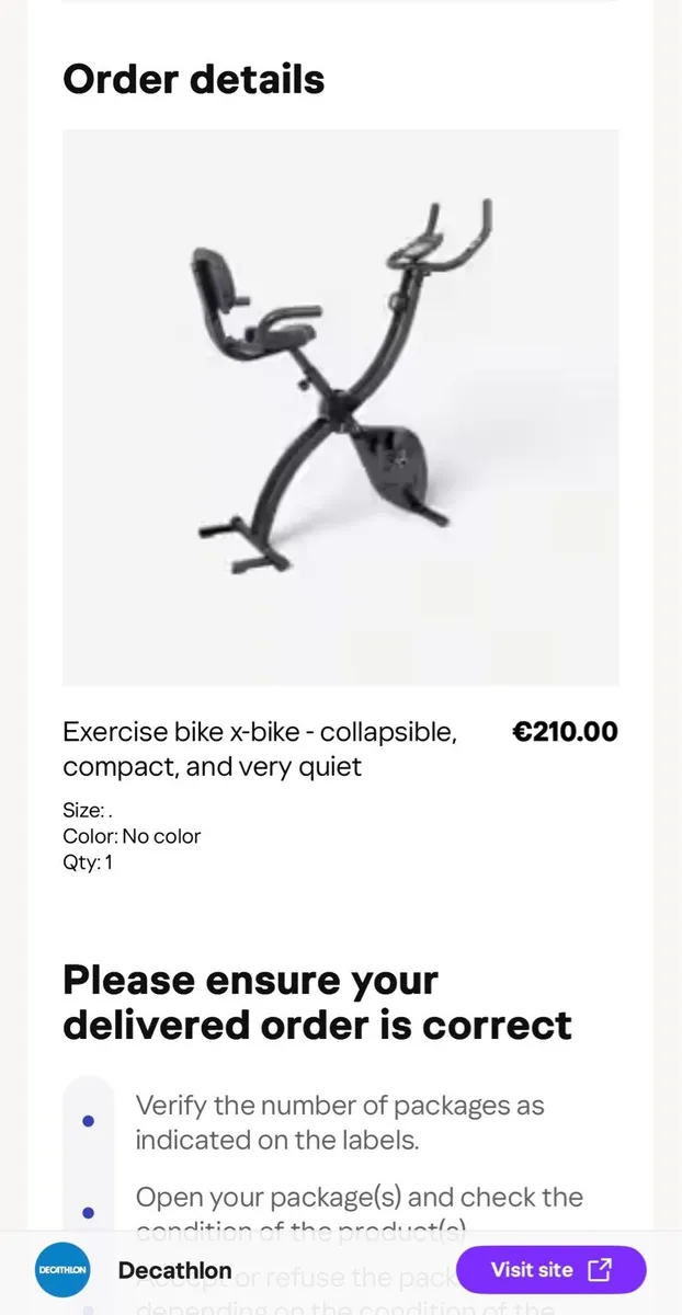 Decathlon exercise bike - Image 2